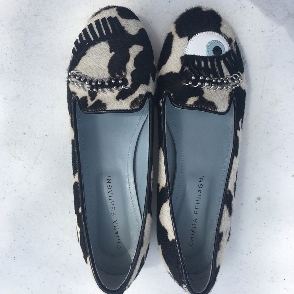 Chiara Ferragni Cow print flats
